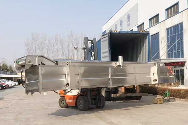 Equipo de procesamiento de patas de pollo enviado a Rusia